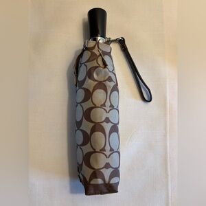 Coach Via Brown Patterned UV Umbrella